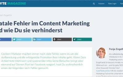 6 fatale Fehler im Content Marketing und wie man sie verhindert